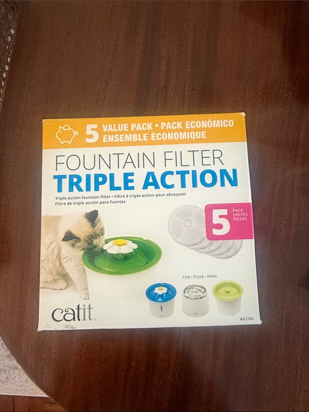 Catit fountain 5 pack filter NIB